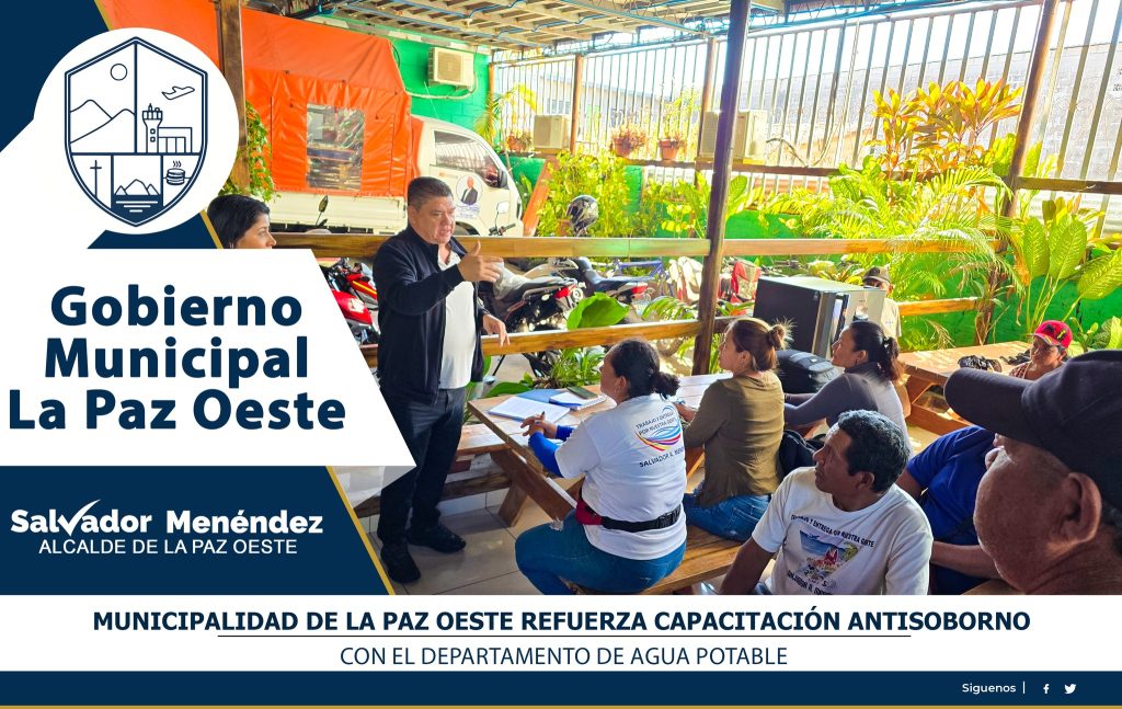 Capacitación antisoborno con el Departamento de Agua Potable