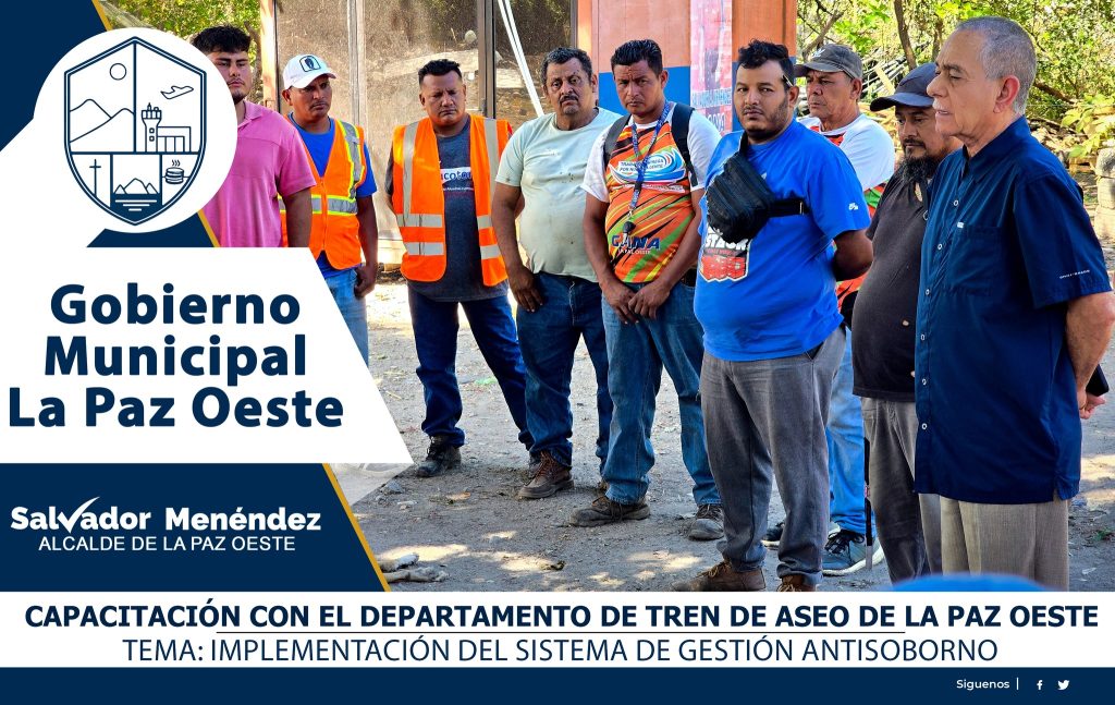 Capacitación antísoborno con el Departamento de tren de Aseo