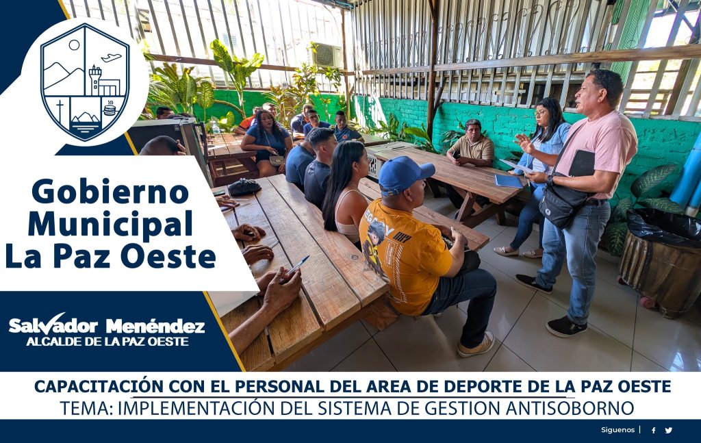 Capacitación con el área de Deporte de La Paz Oeste, Sistema de Gestión Antisoborno