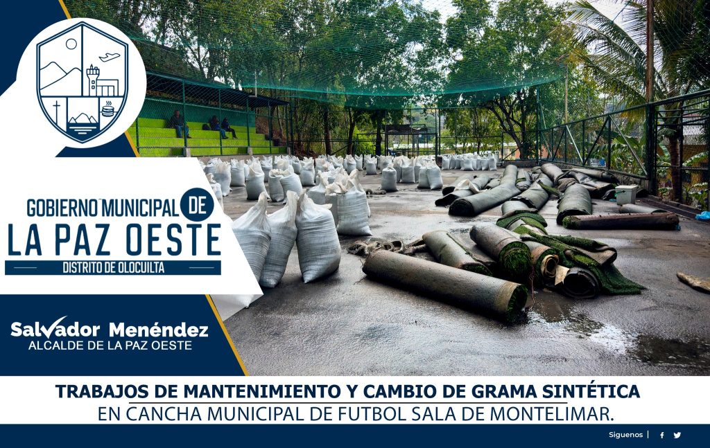 Cambio de Grama sintética Cancha de Montelimar
